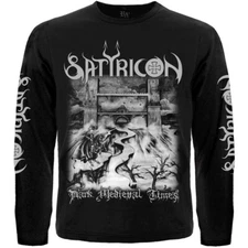 Satyricon "Dark Medieval Times" Long Sleeve Black T-Shirt bathory venom