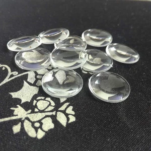 10PCS Optical PMMA Plastic Focal Length LED Double Convex Condenser Lens 3D VR