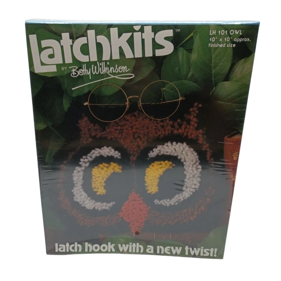 2 For $6 Owl Latch Hook Kit Vintage Betty Wilkinson Limited Time Special - Image 2 of 4