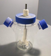 Bellco Heavy Glass Vessel 250 ml Micro Carrier Spinner Flask With Caps