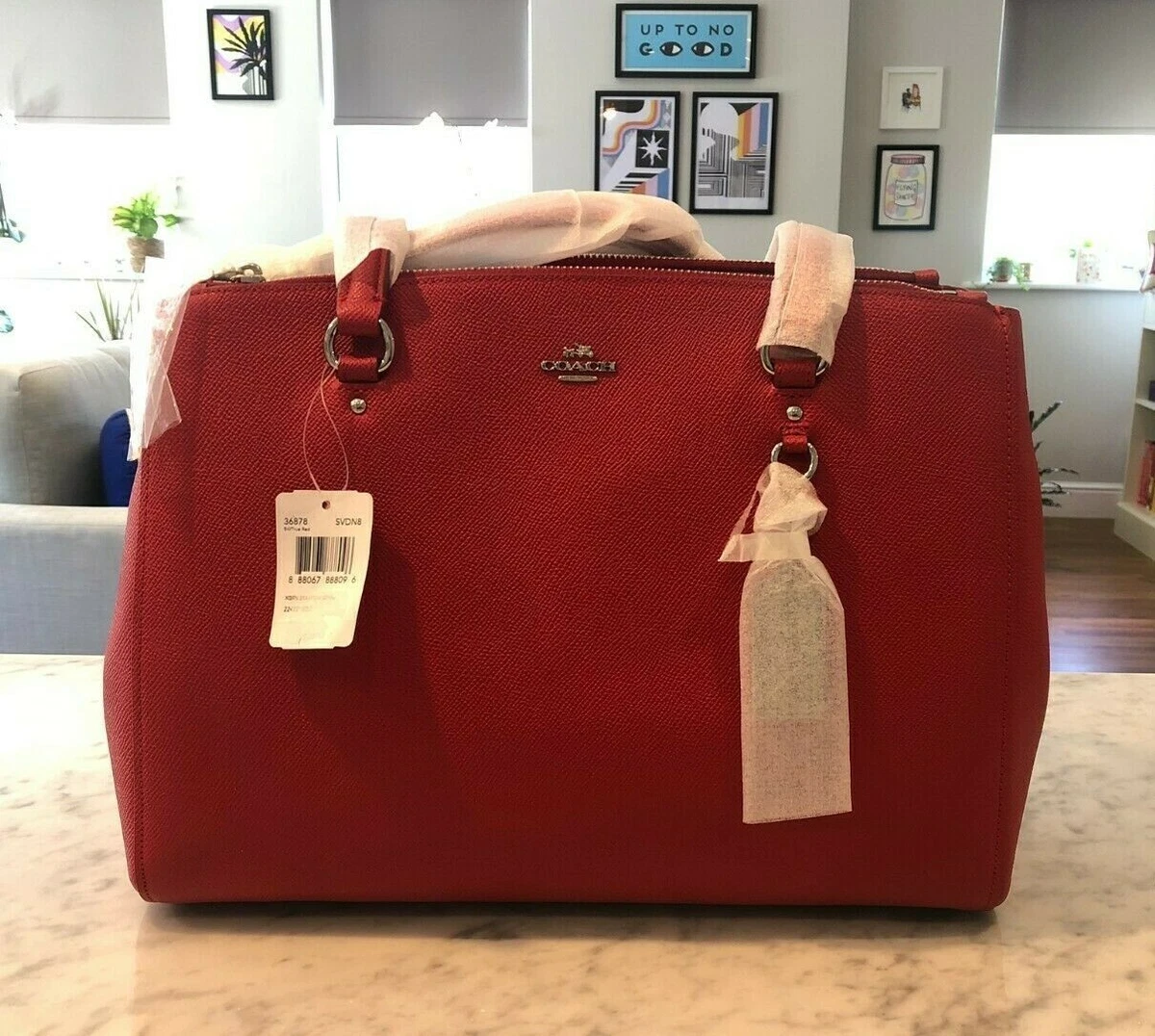 Coach Stanton Crossgrain Leather Carryall Hand Bag eBay