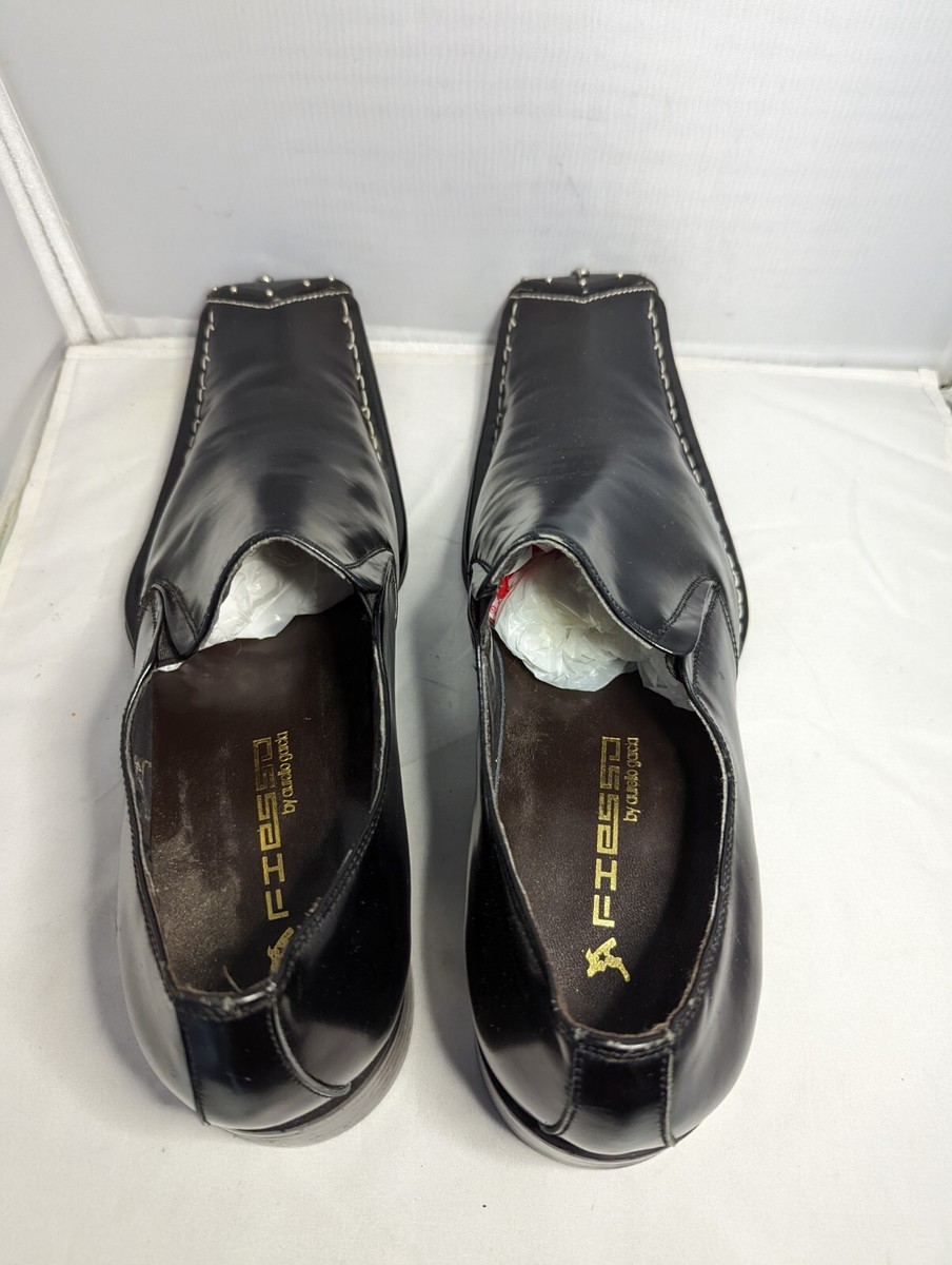 Fiesso By Aurelio Garcia Luxe Loafers Leather Shoes Black  display picture 3