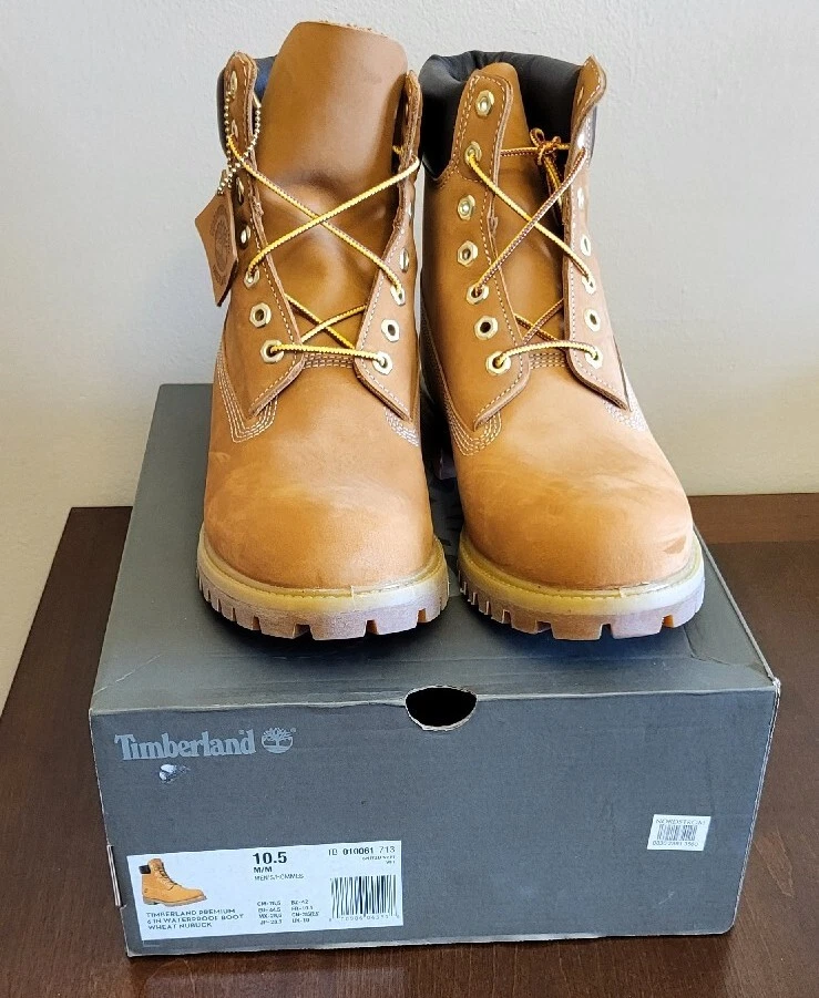 Timberland men's boot 6 inch deals classic premium 161 wheat nubuck