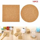 50/80Pcs Cork Coasters Absorbent Drink Coffee Tea Cup Mat Pad Decor Square Round