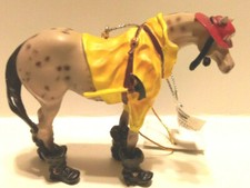 Trail of Painted Ponies ORNAMENT Fireman Pony w/ STRAPS #1497 Retired RED BOX