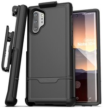 For Samsung Galaxy Note 10 Plus Belt Clip Holster Case Cover w/ Holder Black