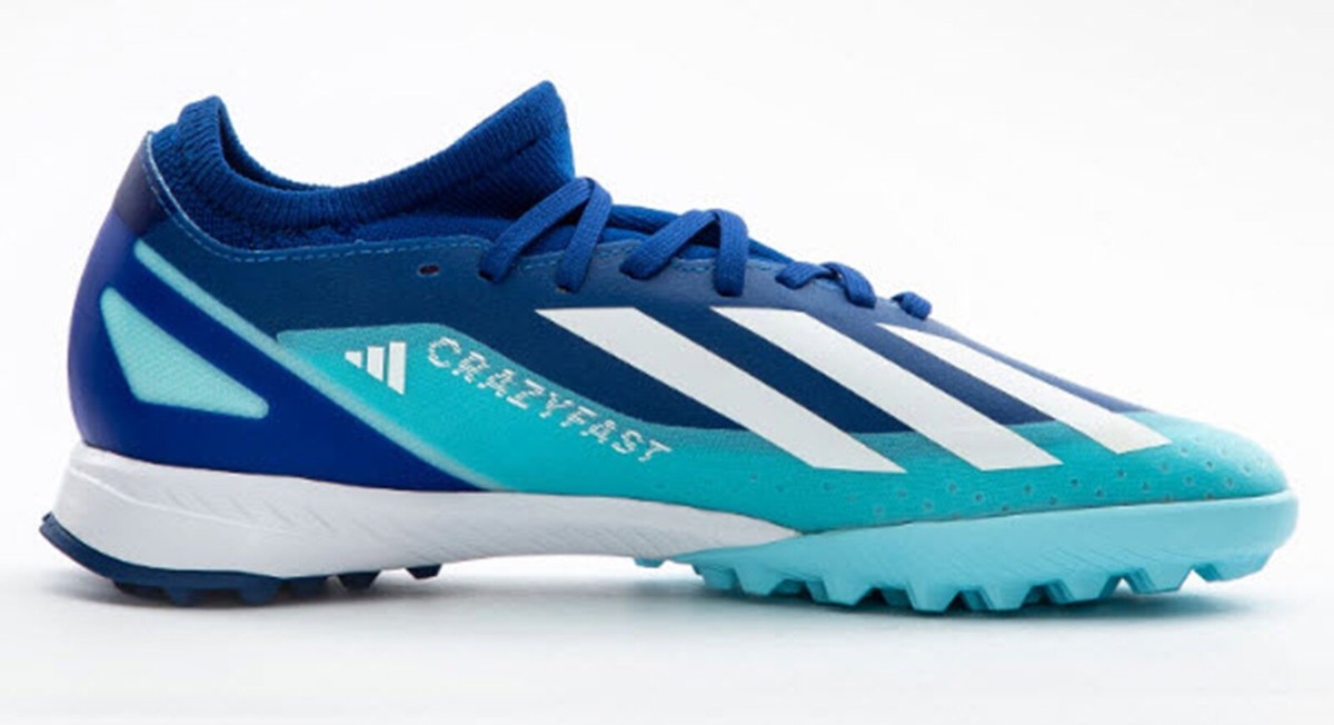 Adidas Men X Crazy-Fast.3 TF Cleats Futsal Blue Soccer Spike