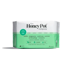 The Honey Pot Company 100% Organic Cotton Cover Everyday Liners 30 ct Pack of 12