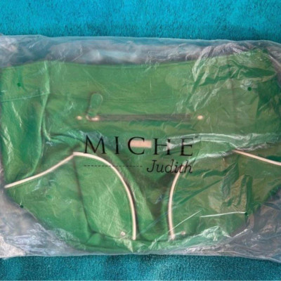 MICHE JUDITH NEW Shell Demi Exotic Jungle Green Purse Tote Handbag