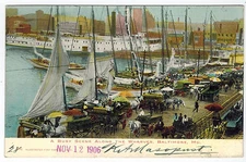 Boats, Ships at Wharves Area, Baltimore, USA, 1906 to Austria