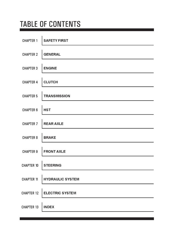Manual de taller de reparación técnica de tractores 2220 2520 2620 se adapta a Kioti - PAPER MAN Foto 3 de 4