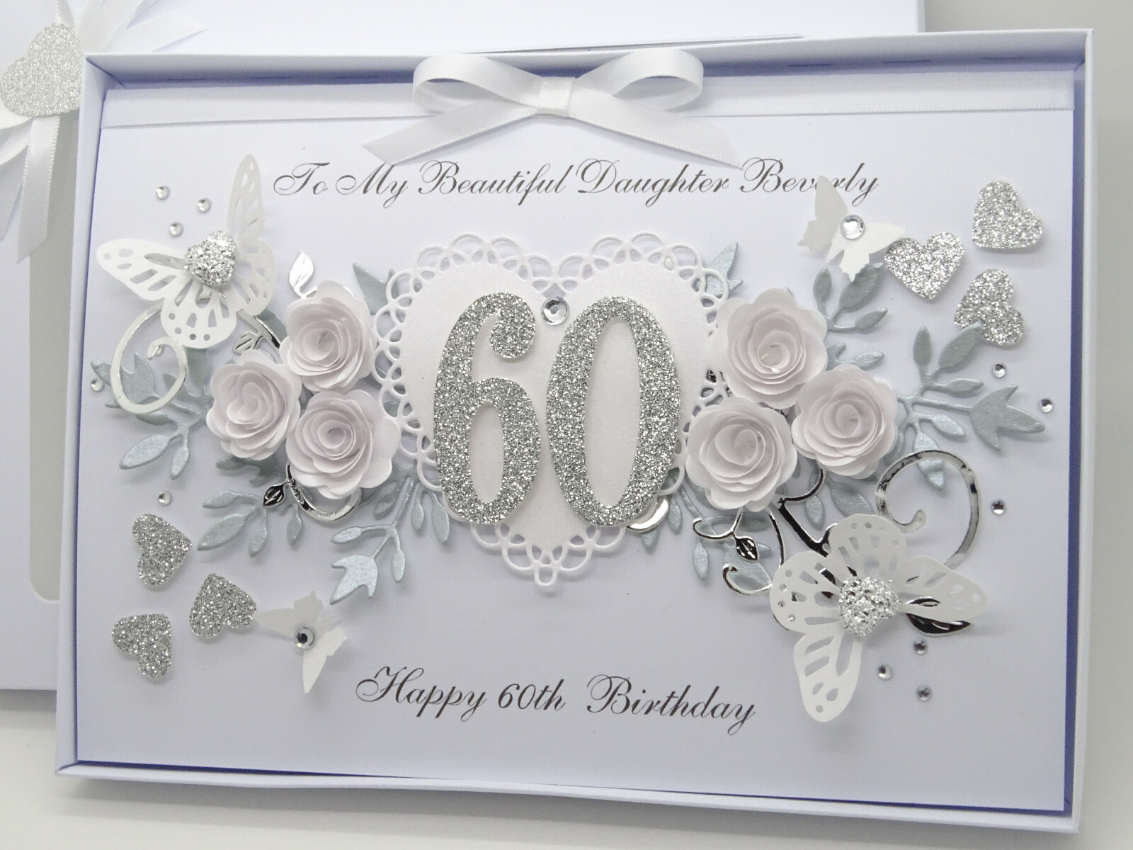 HANDMADE Personalised Card Birthday 60th Diamond Wedding Anniversary | eBay
