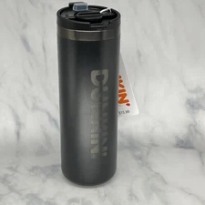 NEW 2025 DUNKIN Ion Stainless Sipper BLACK 18oz **FREE GIFT W/PURCHASE**