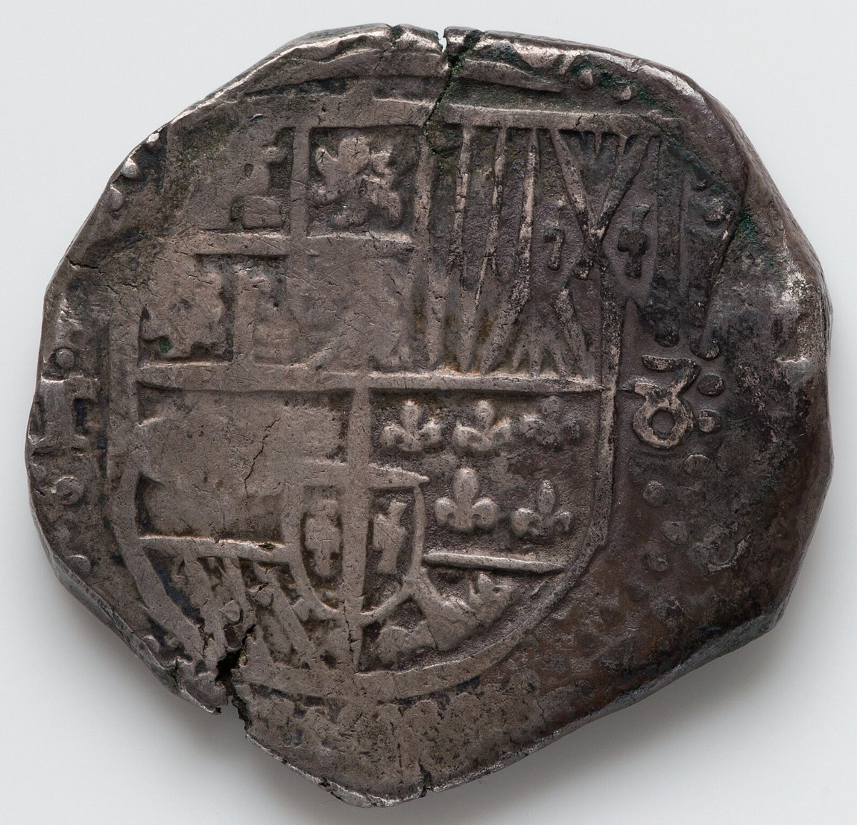 Bolivia - (1621-1665) Philip IV Silver 8 Reales Cob - Potosi Mint