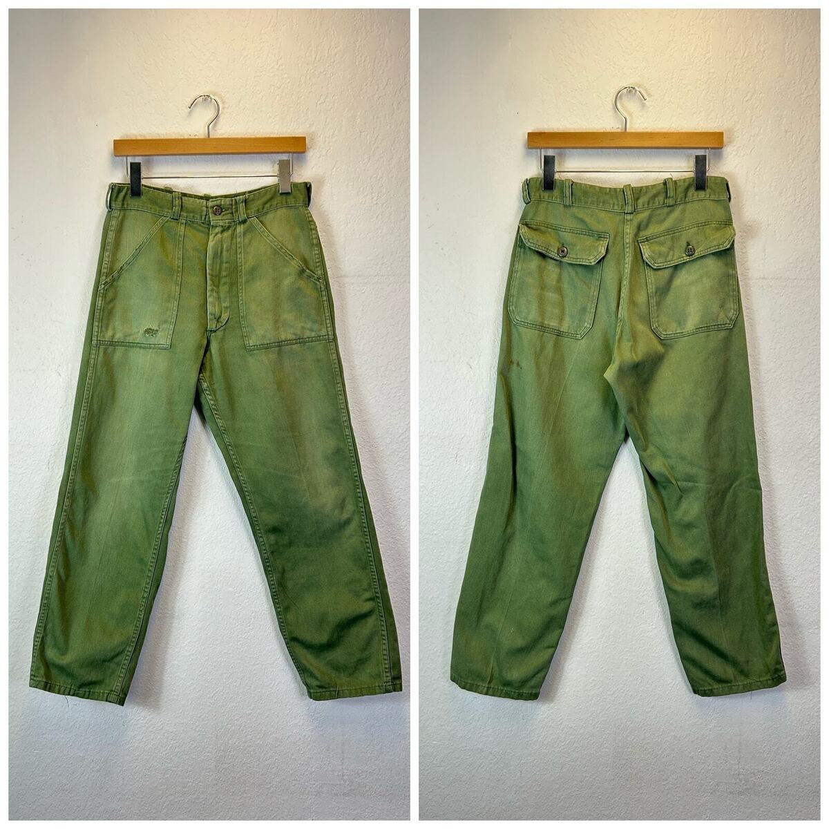 60s 70s vintage military U.S. Army og-107 baker pants size 60s 70s vintage military U.S. Army og-107 baker pants size