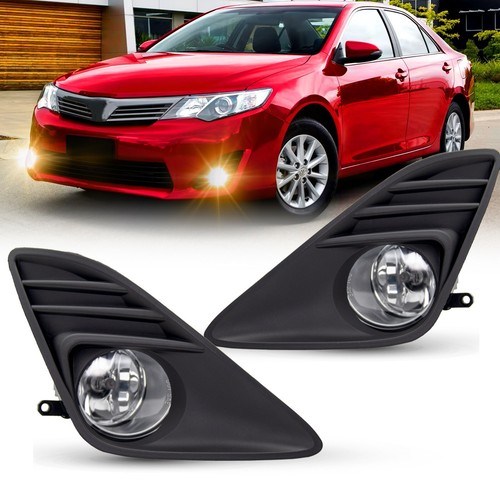 Driver&Passenger Side Black Fog Light Cover LH+RH For Toyota Camry SE 2012-2014
