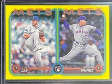 2024 Topps Update Series - Rookie Combo Yellow #US82 Tyler Jay, Dedniel Nunez