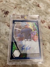 2021 Ryan Spikes Panini Prizm Draft Picks #PDP100 Navy Blue Pulsar Auto 1/5