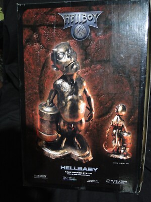 Boxed Sideshow Collectibles Hellbaby Faux Bronze Replica Statue Hellboy Ltd 500