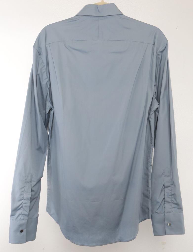 Chemise Roland Mouret Homme - Bleu Clair Coton - Manches Longues - Taille 40 - Très Bon État