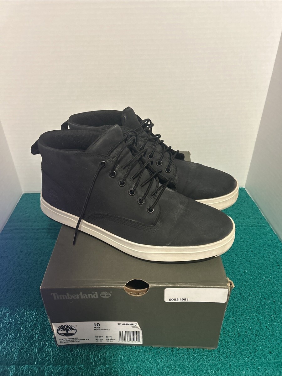 Timberland A1T16 Davis Square Nubuck Lace Up Black Chukka Boots Mens Size 13 Timberland Davis Square Chukka Shoes Men main image 2