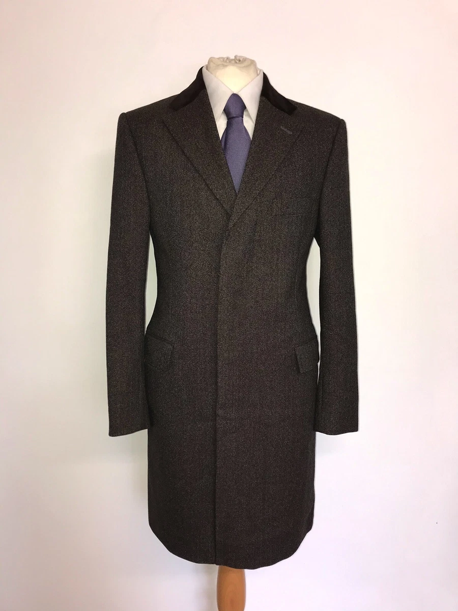 Tweed top covert coat