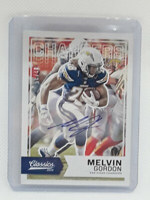 Melvin Gordon III 2016 Panini Classics AUTO (02/25) Los Angeles Chargers