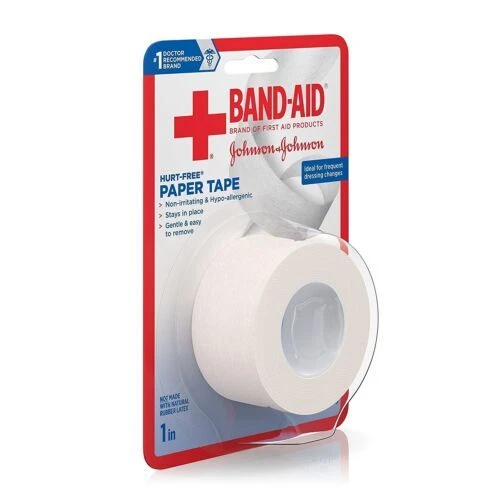 Band-Aid Hurt-Free Medical Paper Tape Wound Dressing 1 inch x 10 yard 1 Count - Image 4 of 4