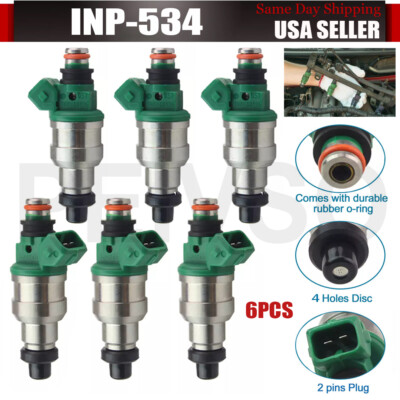 #ad 6x Fuel Injectors For Mitsubishi Montero 1994 1995 1996 3.5L V6 INP 534 MD189021 $55.86
