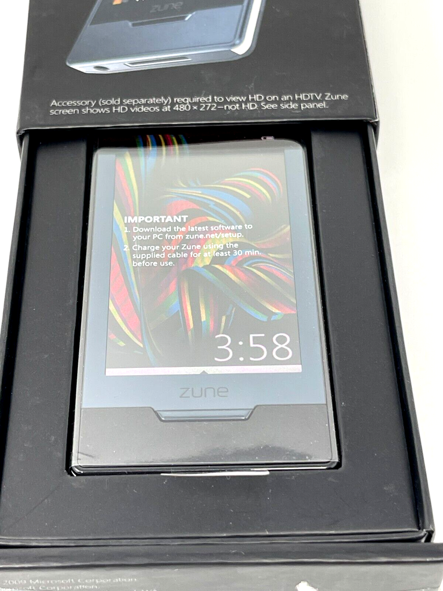 Microsoft Zune HD 16GB Black Digital Media AAC WMA WAV MP3