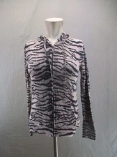 Active Basic Size M Womens Animal Size M Full Zip Drawstring Athletic Jacket 950