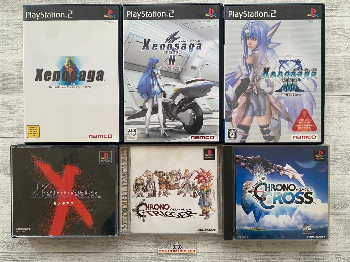 SONY PS 1 2 Xenogears & Xenosaga Episode ⅠⅡ Ⅲ & Chrono