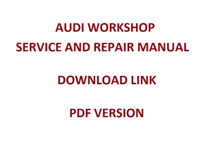 audi a7 repair manual