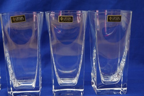 Cristal De Sevres Keos (4) Gafas Highball, 5 7/8" Nuevas con Etiquetas (G17) - Imagen 4 de 12
