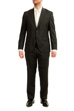 Hugo Boss Men's "Johnstons5/Lenon1" Regular Fit 100 Wool Suit US 44R IT 54R