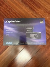 4K Dash Cam Front  Rear Dual Camera  WiFi GPS  Night Vision  64GB  HDR
