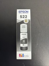 Genuine Epson 522 Ecotank for ET-2400 ET-4810 Black Ink 08/2029