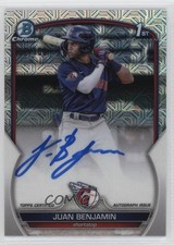 2023 Bowman Chrome Prospect HTA Choice Mojo Refractor Juan Benjamin Auto 0rx7