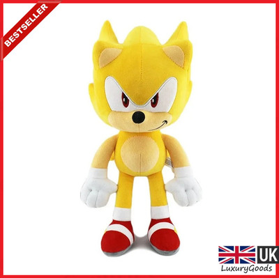  Sonic the Hedgehog Super Sonic Plüschtier Stofftier Videospiele Plüschtier SEGA 30cm