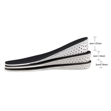 Invisible Height Increase Insoles Sport Shock Absorbing Breathable Heel Lift