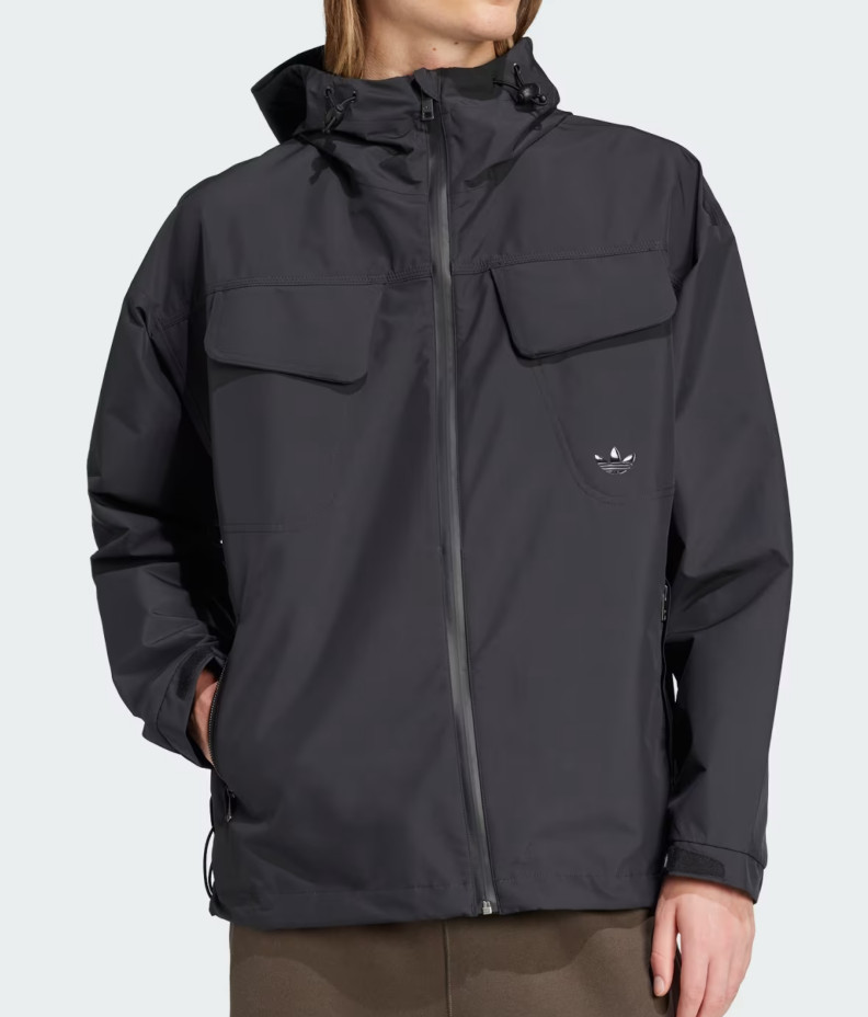 Adidas Premium Essentials Water-Repellent Black Men's Jacket - M - (JD2110) image 2