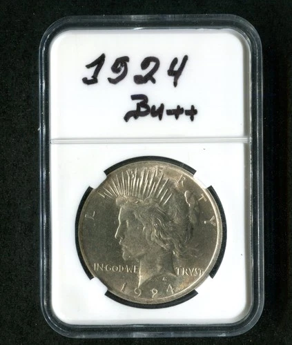 1924 $1 Peace Dollar Gem BU+++ NICE!