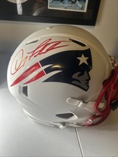 Doug Flutie Signed New England Patriots White Full Size Authentic Helmet Beckett