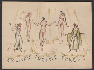 42)Nr.089 Exlibris Ex Libris Bookplate A. Blöchlinger Act 1935