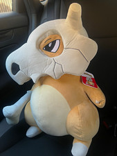 Pok mon Cubone Plush Stuffed Animal - Plush Material, Beige/Gray/White