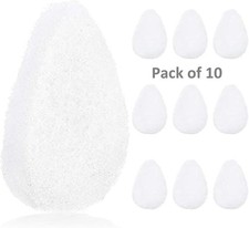 10 Esponjas Faciales Blancas Exfoliantes Reutilizables Limpieza Profunda USA