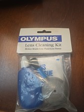 Olympus Factory Camera Lens Cleaning Kit Stock 109-020 Brush Fluid Tissue READ