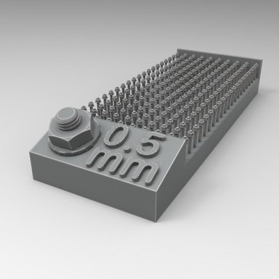 Nut on a washer (150pcs) / Schraubenmuttern 0,5mm