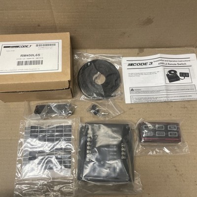 New, CODE 3, Remote Switch Programmable 6 Backlit Buttons,  450R-L6 New Open Box