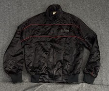 VTG Mike Tyson Vs Berbick Jacket Men’s Medium 1986 Black Satin Las Vegas Hilton